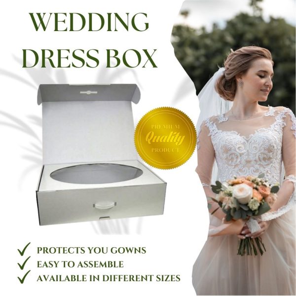 Wedding dress boxes